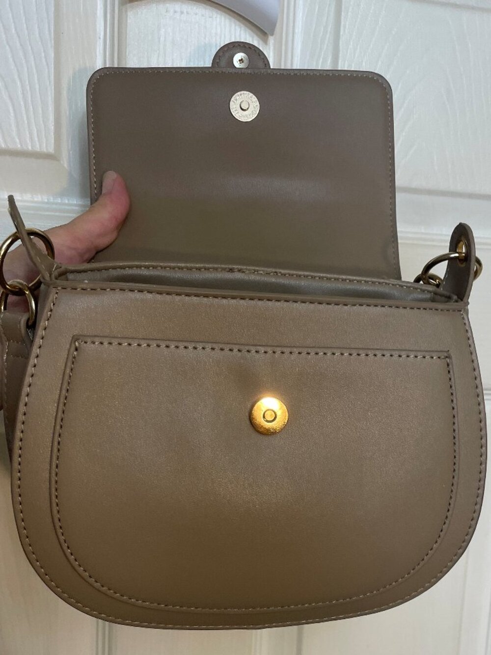 Badgley Mischka Caramel Shoulder Bag - Picture 3 of 5